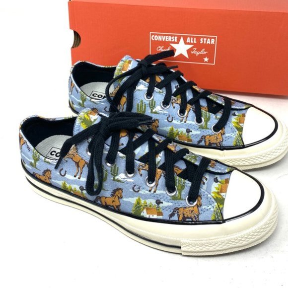 💖MEGA SALE💖Converse CHUCK 70 Shoes Men’s Canvas Low Washed Horses 169820C - Picture 2 of 9